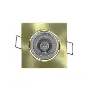 Σπότ (WL758) MR11 Τετράγωνο Αλουμινίου Κινητό Αντικέ Χρυσό Μάτ(GM)