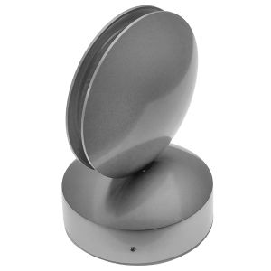 SEPTUM Μοντέρνο Φωτιστικό Τοίχου - Απλίκα LED 9W 1440lm 1° AC 220-240V IP44 Ψυχρό Λευκό 6000K - CREE XPE Chip : TUV SUD Driver - Γκρι Ανθρακί Ματ - Μ12 x Π11 x Υ17cm - 5 Χρόνια Εγγύηση