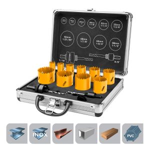 ΠΟΤΗΡΟΤΡΎΠΑΝΑ BI-METAL ΣΕΤ 12 ΤΕΜ 20-50MM