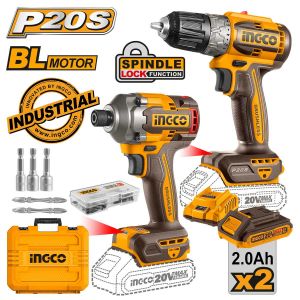 ΕΡΓΑΛΕΊΑ ΜΠΑΤΑΡΊΑΣ 20V LI-ION ΣΕΤ 2 ΤΕΜ.