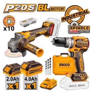 ΕΡΓΑΛΕΊΑ ΜΠΑΤΑΡΊΑΣ 20V LI-ION ΣΕΤ 2 ΤΕΜ.