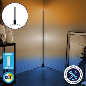 Μοντέρνο Minimal Επιτραπέζιο Μαύρο Φωτιστικό 50cm LED 8 Watt με Ασύρματο Χειριστήριο Αφής 2.4G RF : Dimmer CCT - Ψυχρό - Ημέρας - Θερμό ALIEN Design