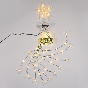 190 LED ΧΤΑΠΟΔΙ ΛΑΜΠ. ΜΕ ΑΣΤΕΡΙ,WW, USB REMOTE ΜΕ 8 ΠΡΟΓΡ., 10 ΟΥΡΕΣ IP44, 10*180cm, 5m ΚΑΛΩΔ ΤΡΟΦ.