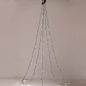 175 LED ΧΤΑΠΟΔΙ ΛΑΜΠ 5 ΣΕΙΡΕΣ x 35 ΛΑΜΠ WW ΑΝΤΑΠΤ.(31VDC), IP44, 5*350cm ΚΑΙ 3m ΠΡΑΣΙΝΟ ΚΑΛ.