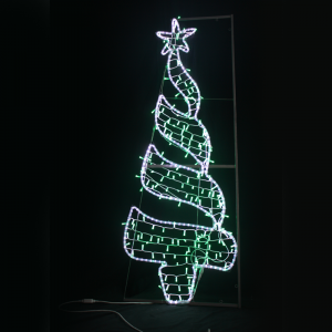 CHRISTMAS TREE,270ΚΑΙ200LED ΕΠΙΣT ΣΧΕΔ 7.5mΜΟΝΟΚ ΦΩΤ+ΛΑΜ ΣΕΙΡ,CW+ΠΡΑΣ ΣΤΑΘ,IP65,750x200CM,1.5m ΤΡ