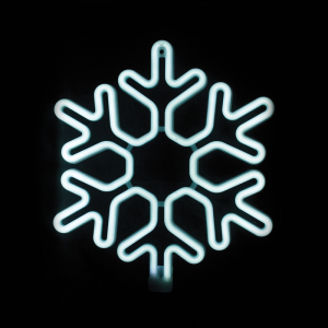 SNOWFLAKE 300 NEON LED 3m NEON DOUBLE SMD ΦΩΤ., CW ΣΤΑΘ., IP44, 40X40CM, 1.5m ΚΑΛ.