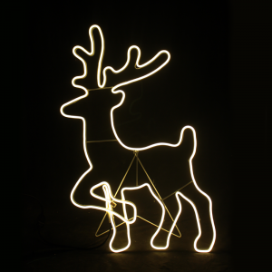 STANDING REINDEER 500LED ΣΧΕΔΙΟ 5m ΦΩΤΟΣΩΛ ΝΕΟΝ ΘΕΡΜΟ ΛΕΥΚΟ IP44 54x82cm 1.5m ΚΑΛΩΔ