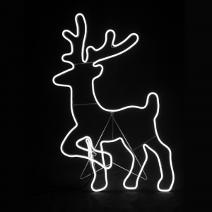 STANDING REINDEER 500LED ΣΧΕΔΙΟ 5m ΦΩΤΟΣΩΛ ΝΕΟΝ ΨΥΧΡΟ ΛΕΥΚΟ IP44 54x82cm 1.5m ΚΑΛΩΔ