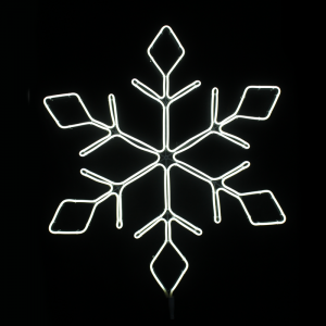 SNOWFLAKE 600LED ΣΧΕΔΙΟ 6m ΦΩΤΟΣΩΛ ΝΕΟΝ ΘΕΡΜΟ ΛΕΥΚΟ IP44 66x57cm 1.5m ΚΑΛΩΔ