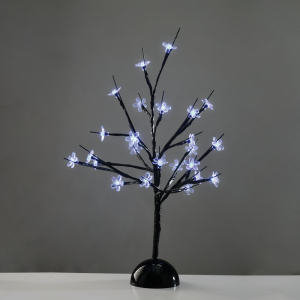 TABLE TREE 25 LED ΣΧΕΔΙΟ ΛΑΜΠΑΚ ΜΕ ΜΠΑΤΑΡΙΑ 3xAA ΨΥΧΡΟ ΛΕΥΚΟ IP20 10x10x45cm