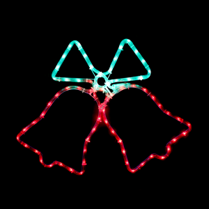 DOUBLE BELLS 72LED ΣΧΕΔΙΟ 3m ΜΟΝΟΚΑΝΑΛ ΦΩΤΟΣΩΛ GREEN-RED ΜΗΧΑΝΙΣΜ FLASH IP44 55x55cm 1.5m ΚΑΛΩΔ