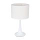 AMBROSIA Μοντέρνο Επιτραπέζιο Φωτιστικό Πορτατίφ με Ντουί 1 x E27 AC 220-240V IP20 - Λευκό - Μ25 x Π25 x Υ46cm