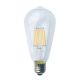 LED FILAMENT E27 ST64 DIM 6W 4000K 230V AC 620LM RA80