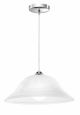 PENTANT LIGHT WHITE GLASS 1X60W