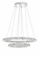 PENDANT LIGHT CHROME & CRYSTAL LED 40W 2400L 3000K