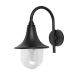 Φανάρι PC Επίτοιχο Στρογγυλό Με Βραχίωνα Ντουί Ε27 IP44 Μαύρο