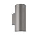 Φωτιστικό Πλαστικό Διπλής Κατεύθυνσης Επίτοιχο Φ90 GU10 IP65 Γκρί