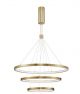 EMPATIA BRASS GOLD ALUMINIUM & ACRYLIC LED 108 WATT 230 VOLT 7560LM 3000K IP20 D1: 80 D2: 60 D3: 40 H: 150 CM