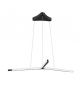 ODERICK SANDY BLACK ALUMINIUM & ACRYLIC LED 45 WATT 230 VOLT 2080LM 3000K IP20 D: 101.6 H: 182 CM