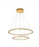 CILION BRASS GOLD ALUMINIUM & ACRYLIC LED 56 WATT 230 VOLT 3555LM 2926K IP20 D1: 40 D2: 60 H: 150 CM