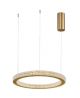 FIORE ANTIQUE GOLD BRASS ALUMINIUM & ACRYLIC LED 40 WATT 230 VOLT 2139LM 3000K IP20 40 D: 40 H1: 4 H2: 120 CM