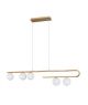 CANTONA WHITE OPAL GLASS BRASS GOLD LED G9 5X5 WATT 230 VOLT IP20 BULB EXCLUDED L: 113 W: 10 H: 180 CM