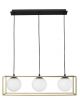 JULIET BRASS & BLACK METAL  WHITE OPAL GLASS E14 3X40 WATT IP20 BULB EXCLUDED L: 70 W: 18 H: 120 CM