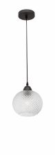 VIENTI CLEAR GLASS  & BLACK METAL  E27 1X40W 230 VOLT IP20 BULB EXCLUDED D: 18 H1: 16 H2: 140 CM