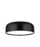 PERLETO CEILING LIGHT OUT.MATT BLACK STEEL-IN.MATT WHITE STEEL E27 3X60W D:48 H:15CM