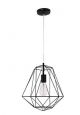 PIETRA PENDANT LIGHT BLACK METAL   E27 1X40W   D:35 H1:38 H2:120CM