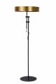 GIADA FLOORLAMP 2X E27 / 40W ΜΑΤ ΜΑΥΡΟ / ΣΑΤΕΝ ΣΟΥΤΙΕΝ