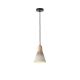 ΦΩΤΙΣΤΙΚΟ ΚΡΕΜΑΣΤΟ RUBBER WOODΚΑΙΤΣΙΜΕΝΤΟ 1xΕ27 Max15W 160X160X220mm ΧΑΚΙ ARTE ILLUMINA GESSO