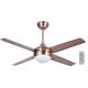 Ανεμιστήρας Οροφής  ESC-300-A 48'' 4ΦΤ R/C 1 Φώς  Μπρονζέ