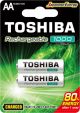Μπαταρία Toshiba AA 1000mAh (blister 2 pcs) Rechargeable TOSHIBA TNH-6GLE