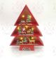 WOODEN RED TREE SANTA» 8 MINI LED ΛΑΜΠ. ΜΠΑΤ. (2xAAA), WW,IP20, 24X5X30CM