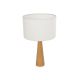 COBRA Μοντέρνο Επιτραπέζιο Φωτιστικό Πορτατίφ με Ντουί 1 x E27 AC 220-240V IP20 - Μπεζ : Λευκό - Μ24 x Π24 x Υ39cm