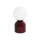 MAGIC Μοντέρνο Επιτραπέζιο Φωτιστικό Πορτατίφ με Ντουί 1 x E14 AC 220-240V IP20 - Κόκκινο : Λευκό - Μ15 x Π15 x Υ28cm