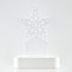 ΑΣΤΕΡΙ PLEXI GLASS, ΦΩΤΙΖΟΜΕΝΟ, 5 LED, ΜΠΑΤΑΡΙΑΣ, 13x5,5x19,5cm
