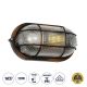BOATLIGHT Vintage Φωτιστικό Καραβοχελώνα Τοίχου - Απλίκα με Ντουί 1 x E27 AC 220-240V Αδιάβροχο IP65 - Χάλκινο Παλαιωμένο Εφέ Σκουριάς Ματ - Μ21 x Π10.4 x Υ9cm