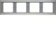 Berker K.5 Πλαίσιο 4 Θέσεων Inox Οριζόντιο