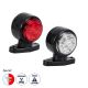 MARKER Φώτα Όγκου Οχημάτων LED 3W 200lm 90° DC 10-30V Αδιάβροχο IP65 Ψυχρό Λευκό 6000Κ : Κόκκινο - Μ8 x Π5 x Υ8cm - Πακέτο 2 Τεμαχίων - 1 Χρόνο Εγγύηση