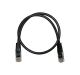 Καλώδιο Patch Cord Δικτύου 7x0.16mm UTP  (Cat.5e) 0,5μ Μαύρο