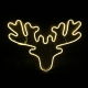 REINDEER HEAD 300 NEON LED 3m NEON DOUBLE SMD ΦΩΤ., WW ΣΤΑΘ., IP44, 60.5X42CM, 1.5m ΚΑΛ.