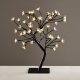 TREE WITH FLOWERS OF SILICONE  36LED ΛΑΜΠΑΚ ΜΕ ΑΝΤΑΠΤΟΡΑ(24V DC)ΘΕΡΜΟ ΛΕΥΚΟ IP20 45cm 3m ΜΑΥΡΟ